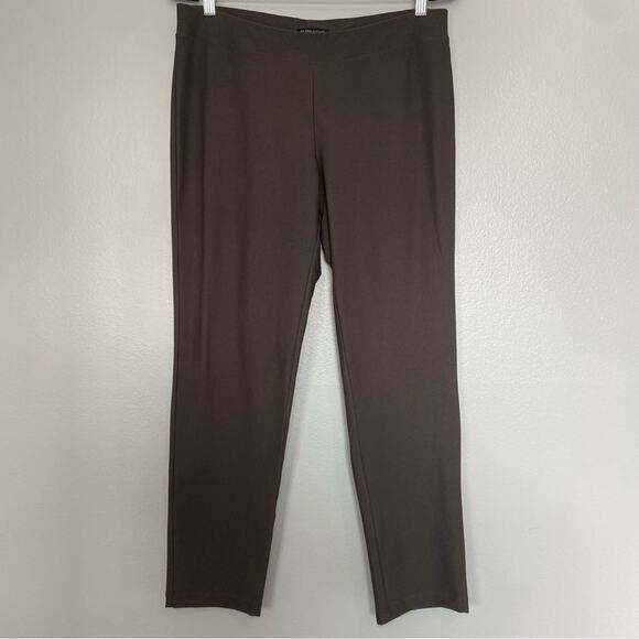 Eileen Fisher Washable Stretch Crepe Pant Slim Fit Ankle Length Size Medium - Picture 3 of 10